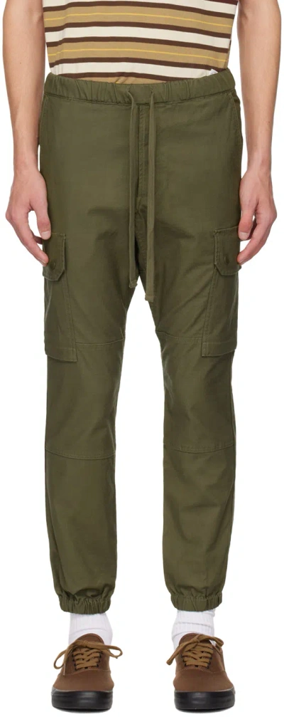 Beams Khaki Gym Cargo Pants In Olive67