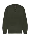 Beams Knit Polo 9g In Green
