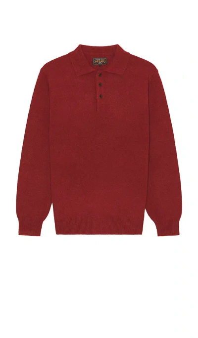 BEAMS KNIT POLO 9G SWEATER
