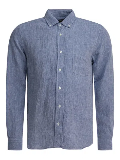 BEAMS LINEN BUTTON-DOWN SHIRT