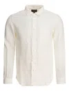 Beams Linen Chambray Button-down Shirt In Neutral