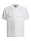 Beams Plus Camp Collar Shirt In White