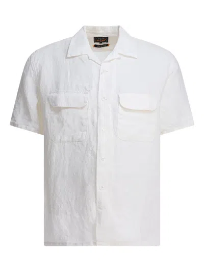 BEAMS LINEN POCKET SHIRT