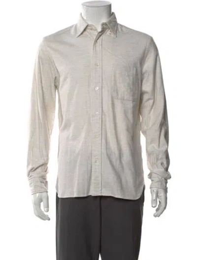 Pre-owned Beams Long Sleeve Dress Shirt In Grey