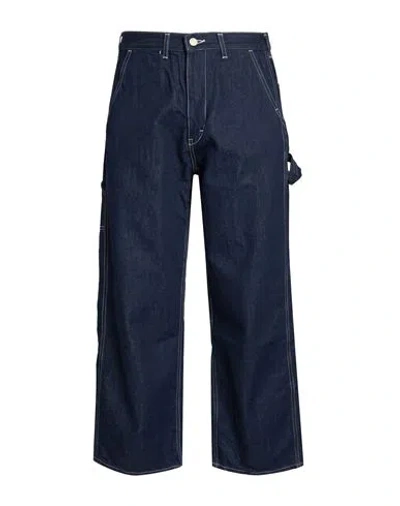 Beams Man Jeans Blue Size 0 Cotton In Animal Print