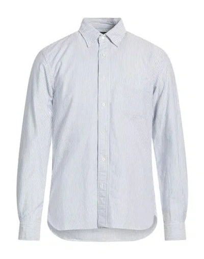 Beams Man Shirt Navy Size M Cotton In Blue