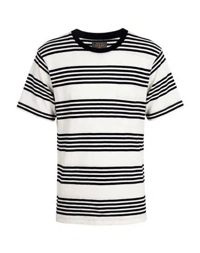 Beams Man T-shirt White Size S Cotton, Polyester