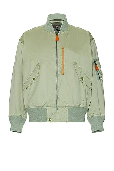 Beams Mil Flight Blouson In Sage