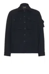 Beams Mil Wool Kersey Jacket In Navy