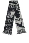 Beams Muffler Jacquard Nordic Pattern Scarf In Multi