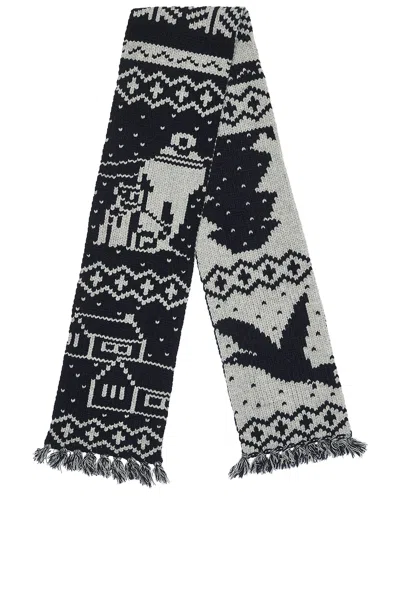 BEAMS MUFFLER JACQUARD NORDIC PATTERN SCARF
