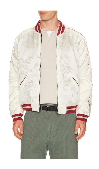 Beams Oriental Jacket Reversible In White