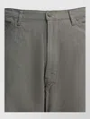 Beams Plus Painter Grey Cotton Linen Work Pants In Gray