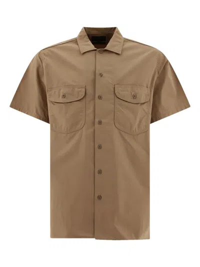 Beams Work Shirt Shirts Beige