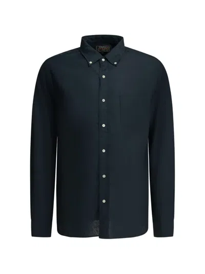 Beams Patch-pocket Button-down Shirt In Blue