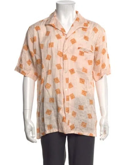 Pre-owned Beams Patterned Short Sleeve Shirt In Multicolor