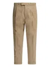 Beams Plus Cotton Beige Trousers In Neutral