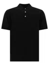 Beams Cotton Polo Shirt In Black