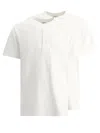 Beams Henley T-shirts White