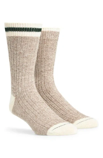 Beams Plus 2-pack Ragg Cotton Blend Socks In Neutral