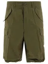 Beams 6 Pocket Short Green In Gray