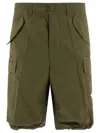 Beams 6 Pocket Short Green In Gray