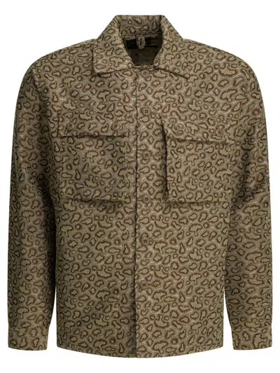 Beams Plus Beige Polyester Cotton Jacket In Brown