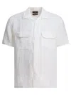 Beams Plus Camp Collar Shirt In White