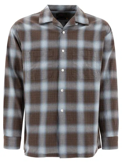 Beams Shirts Brown