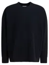 Beams Crew Neck Sweatshirt With Ribbed Cuffs And Hem In Blue