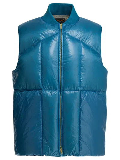 Beams Plus Light Blue Nylon Down Jacket