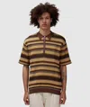 Beams Plus Knit Polo Shirt In Brown