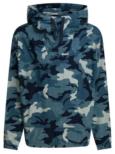 Beams Plus Light Blue Cotton Jacket In Multi