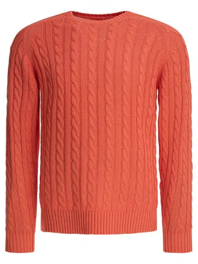 Beams Plus Linen And Cotton Sweater In Pink