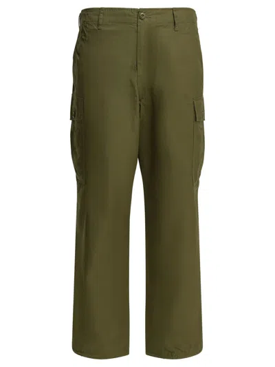 Beams Plus Mil Green Cotton Cargo Pants In Transparent