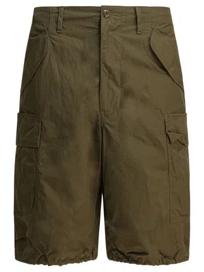Beams 6 Pocket Short Green In Gray