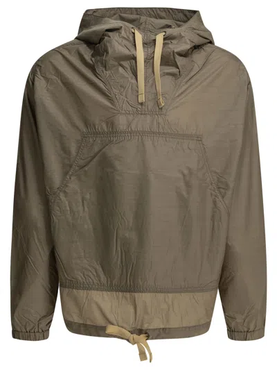 Beams Plus Mil Smock Beige Wool Nylon Lightweight Jacket In Multi