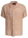 Beams Gingham Check Short-sleeve Shirt In Multi