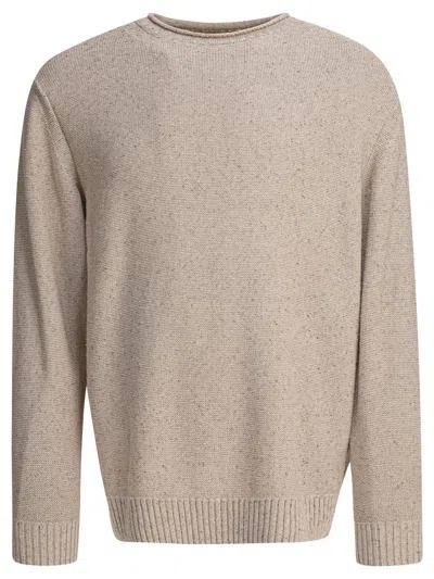 BEAMS BEAMS PLUS ROUND NECK ROLL SWEATER