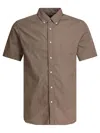 Beams Shirts Beige In Brown