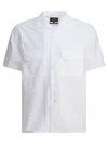 Beams Camp Collar Shirt Shirts White In White