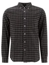 Beams Gray B.d. Gingham Check Shaggy Shirt