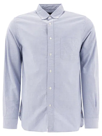 Beams Bd Oxford Shirts Blue