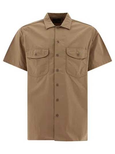 Beams Work Shirt Shirts Beige