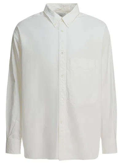 Beams Plus White Cotton Shirt