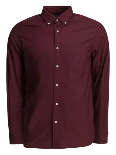 Beams Bd Color Oxford Shirts Bordeaux In Brown