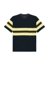 Beams Pocket Tee Stripe Pile In Black