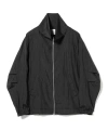 Beams Retro-inspired Black Nylon Zip-up Blouson In Black