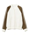 Beams Retro-inspired Track Top In White