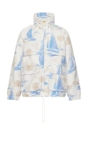 Beams Jackets Light Blue In White